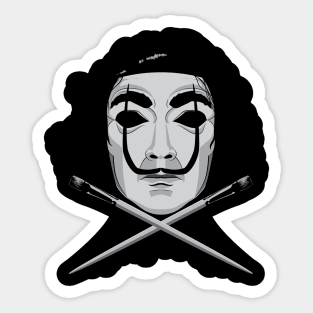 D for Dali Sticker